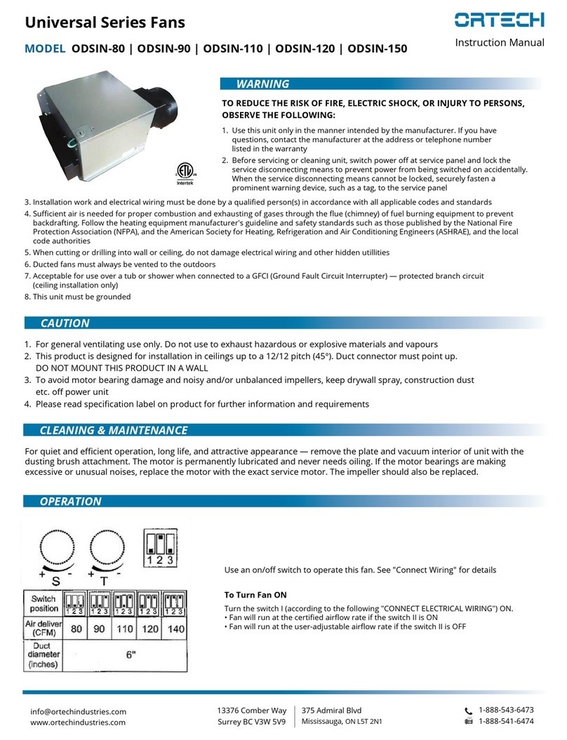 Ortech ODSIN-80 User manual