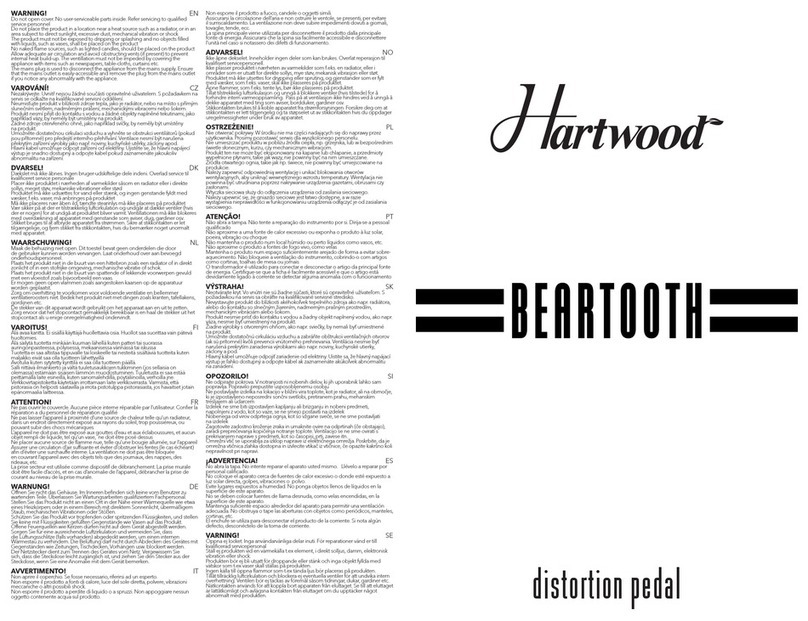 Hartwood BEARTOOTH HW-BT-DISTORTION manual
