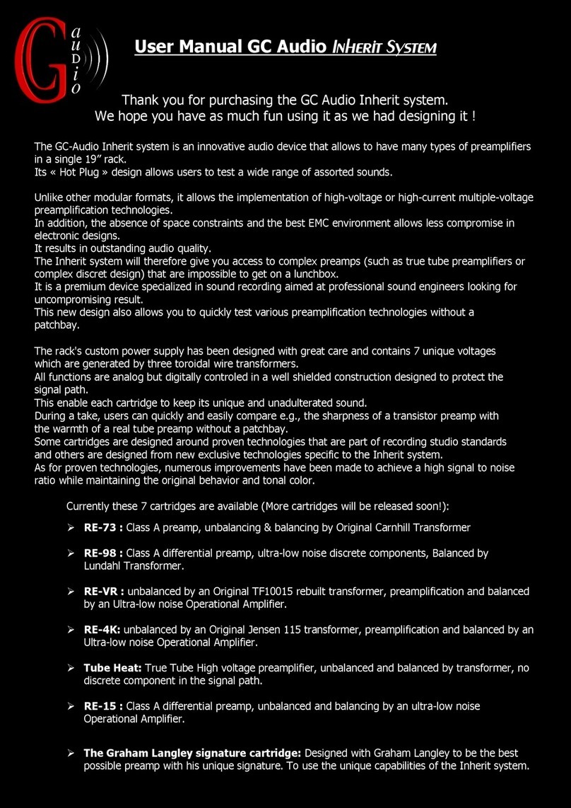 GC audio Inherit System user manual