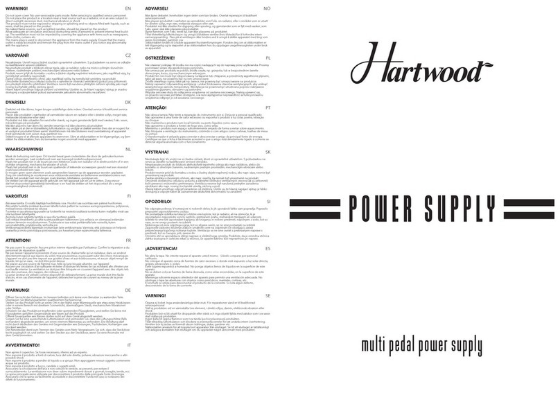 Hartwood HW-PSU12 manual