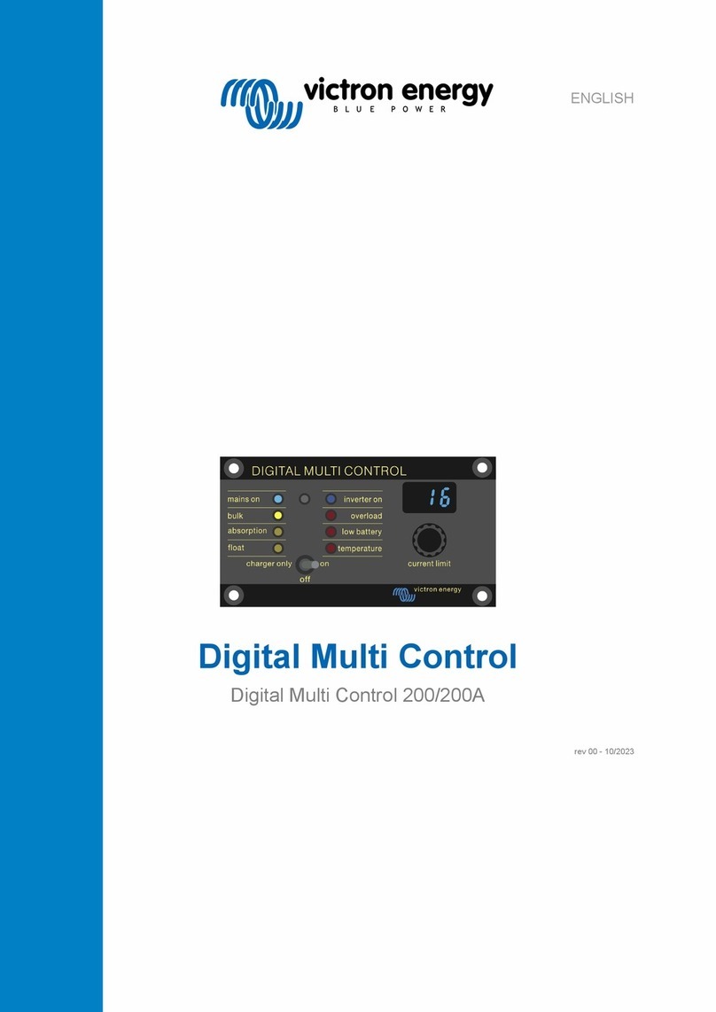 Victron energy Digital Multi Control 200/200A manual