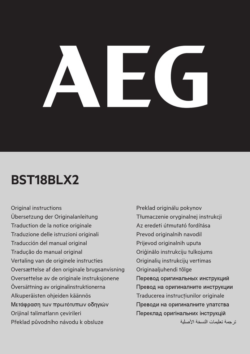 AEG BST 18BLX2-0 User manual