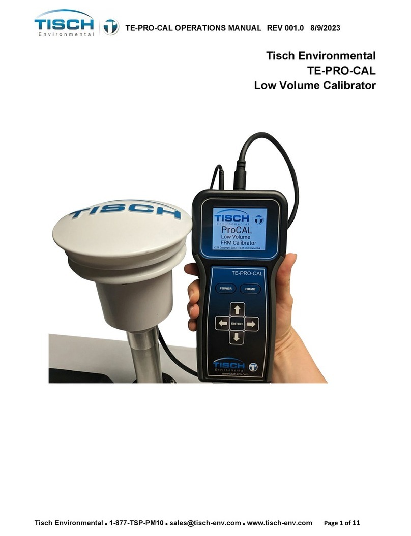 Tisch Environmental TE-PRO-CAL manual