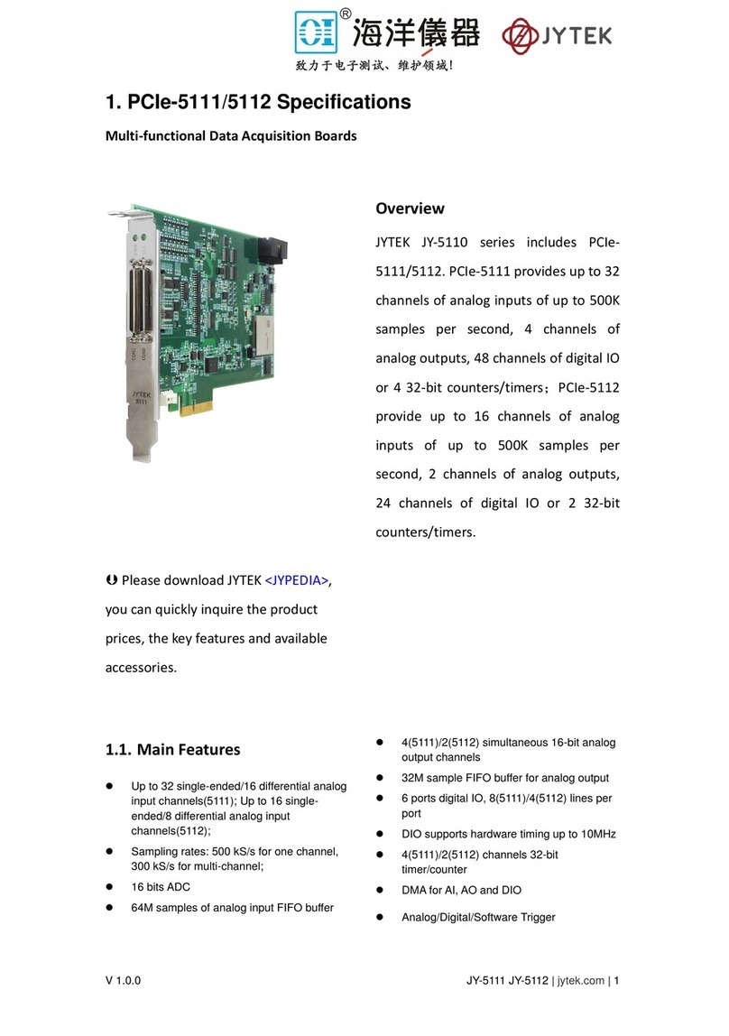 JYTEK JY-5110 Series User manual