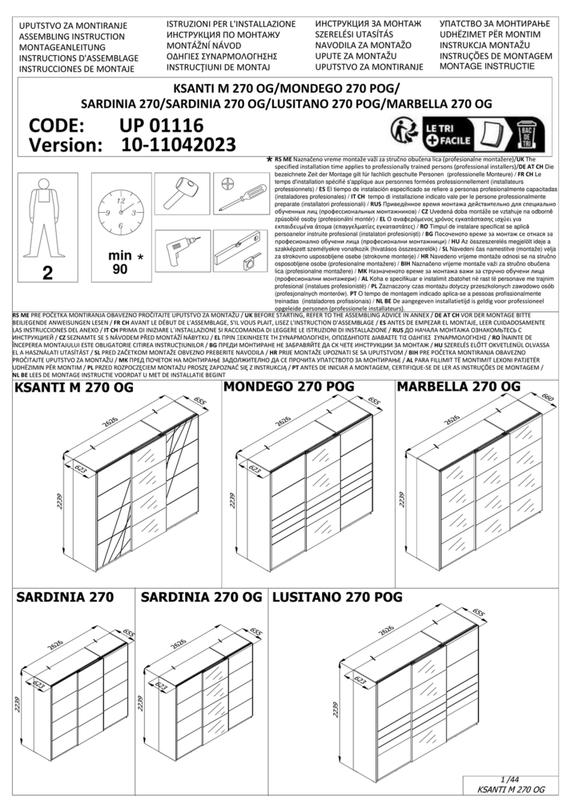 INOSIGN KSANTI M 270 OG Assembling Instruction INOSIGN KSANTI M 270 OG Assembling Instruction