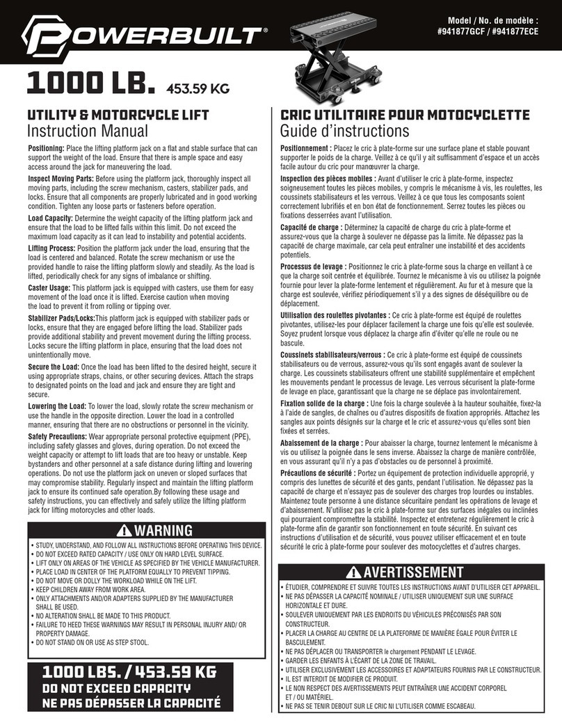 Powerbuilt 941877GCF instruction manual