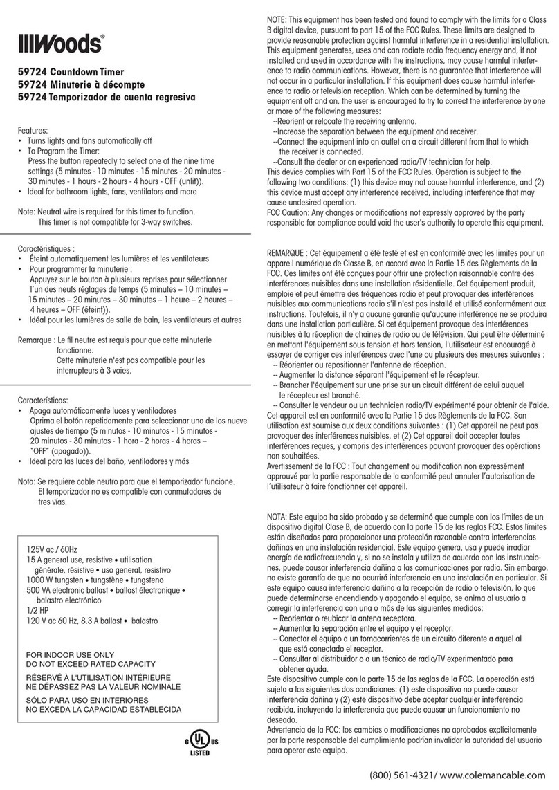 Woods 59724 User manual