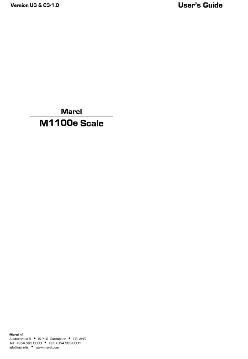 Marel M1100e User manual