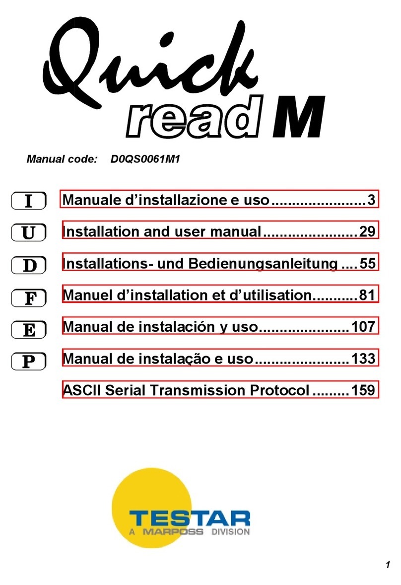 marposs TESTAR Quick read M User manual