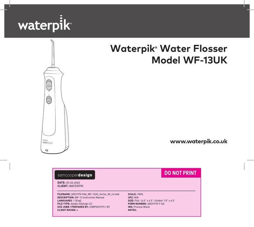 Waterpik WF-13UK quick start guide
