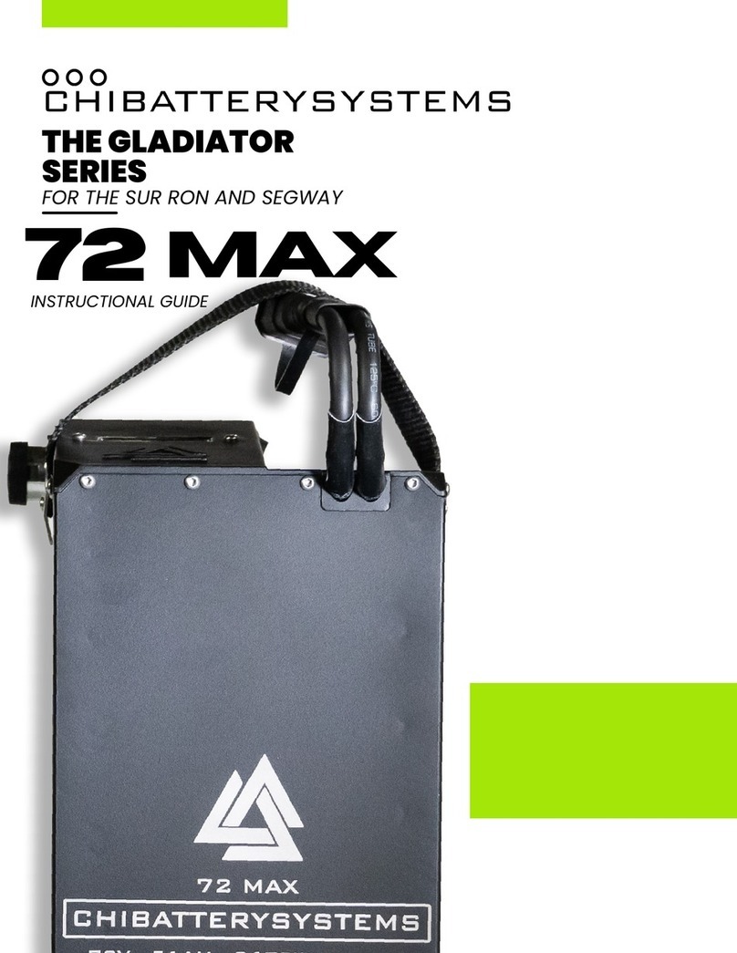 CHIBATTERYSYSTEMS GLADIATOR Series User manual