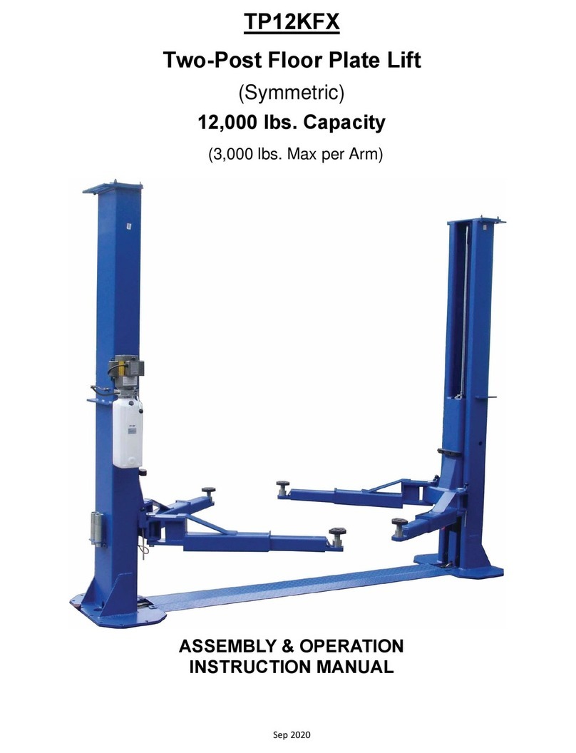 ASEplatinum TP12KFX ASSEMBLY & OPERATION INSTRUCTION MANUAL