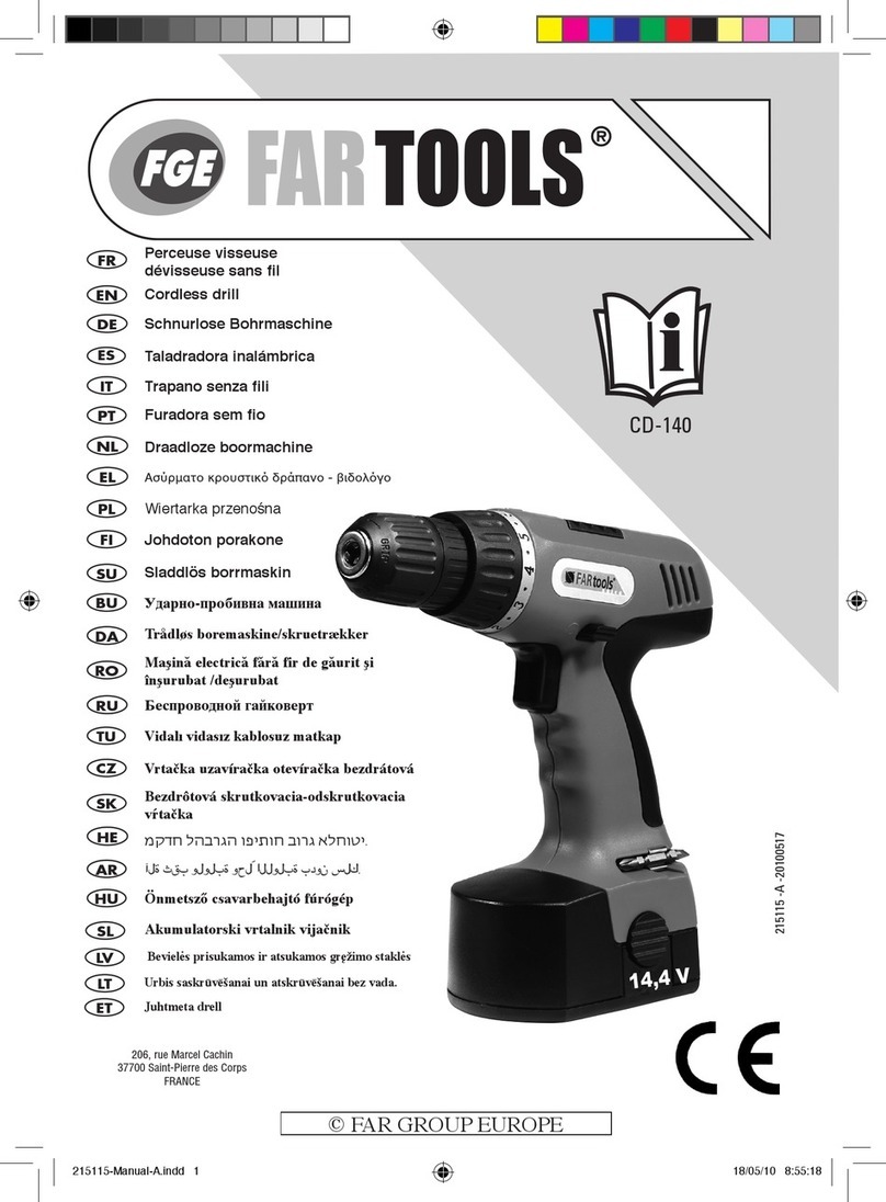 FGE Far Tools CD-140 instruction manual