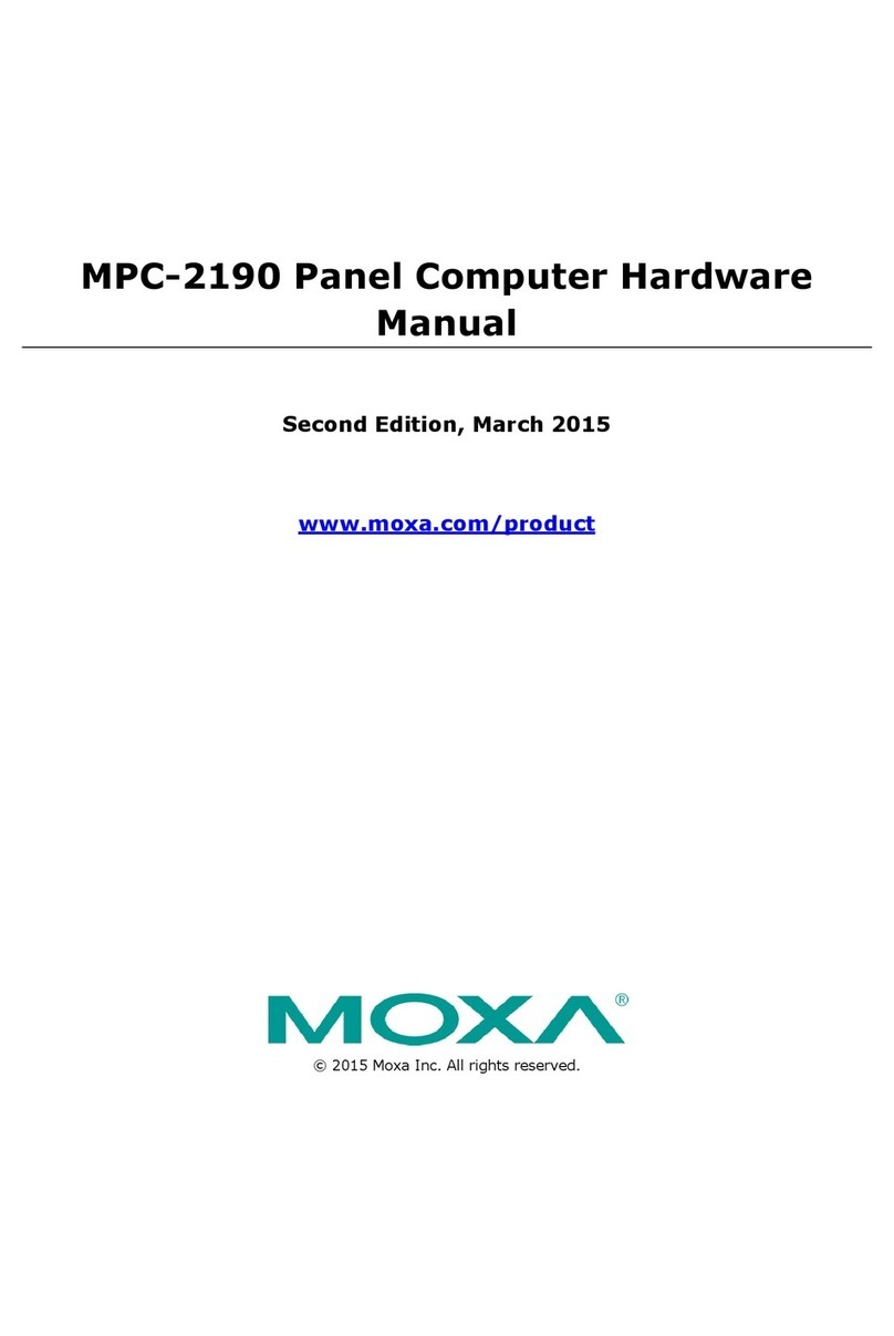 Moxa Technologies MPC-2190X Hardware manual
