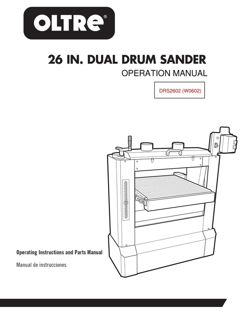 OLTRE DRS2602 Operating instructions and parts manual