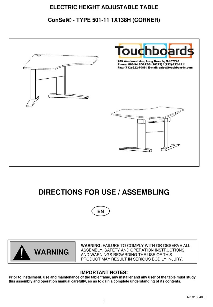 Touchboards ConSet 501-11 Manual