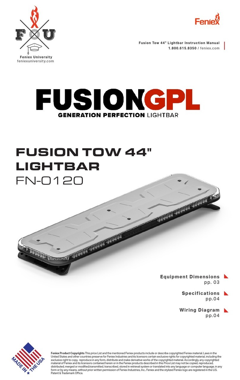Feniex FUSION GPL FN-0120 User manual