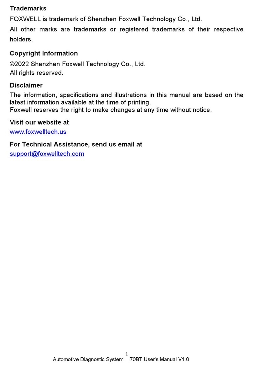 Foxwell I70BT User manual