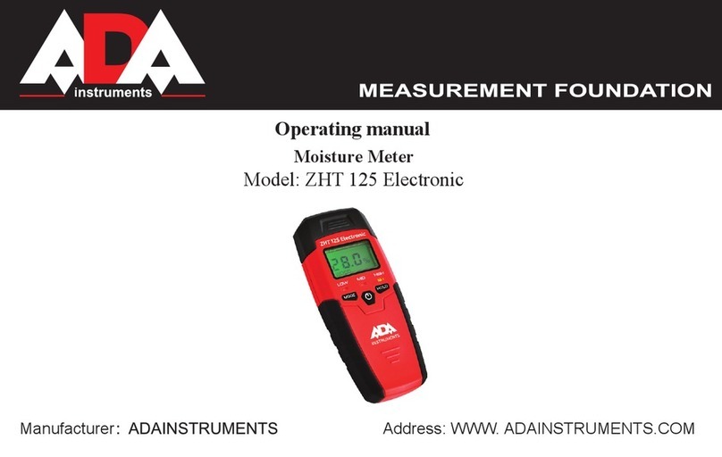 ADA INSTRUMENTS ZHT 125 Electronic operating manual ADA INSTRUMENTS ZHT 125 Electronic operating manual