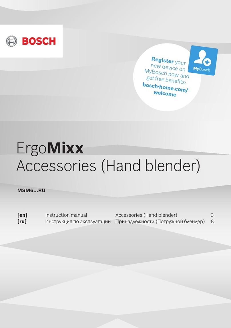 Bosch MSM6 RU Series User manual