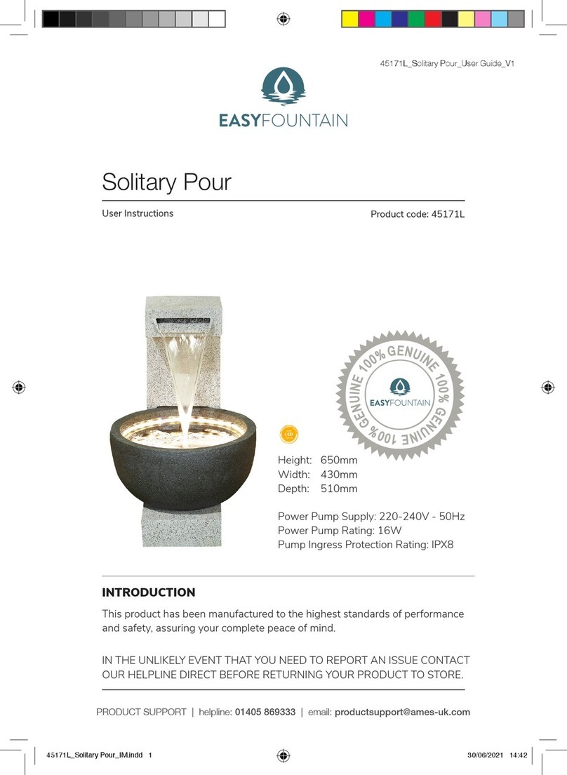 EASYFOUNTAIN Solitary Pour 45171L User instructions EASYFOUNTAIN Solitary Pour 45171L User instructions