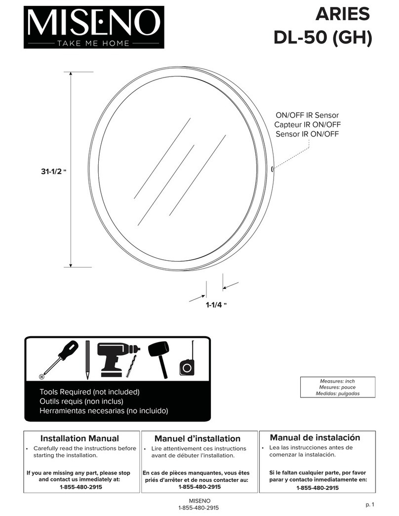 miseno ARIES DL-50 installation manual
