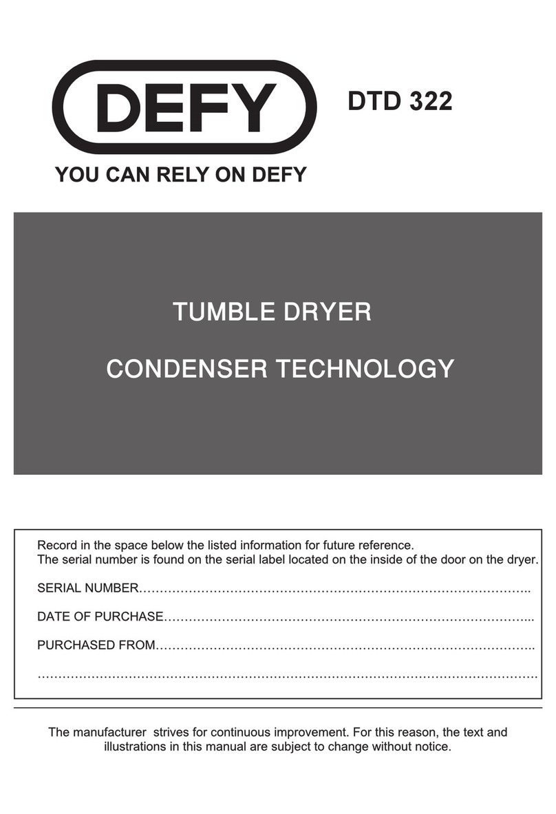 Defy DTD 322 User manual Defy DTD 322 User manual