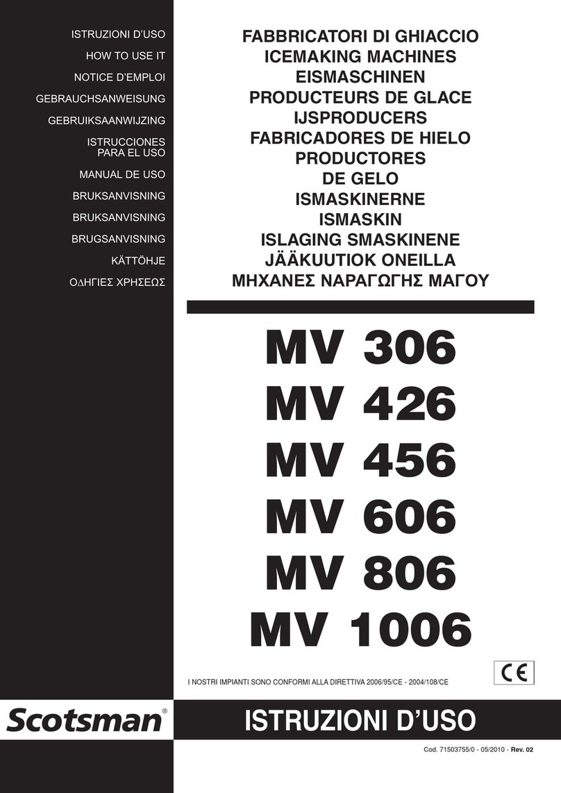 Scotsman MV 426 Operating instructions