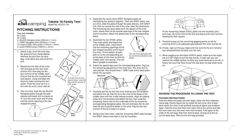 Kiwi Camping Takane 10 Configuration guide