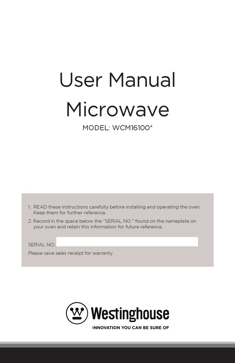 Westinghouse WCM16100 Series user manual