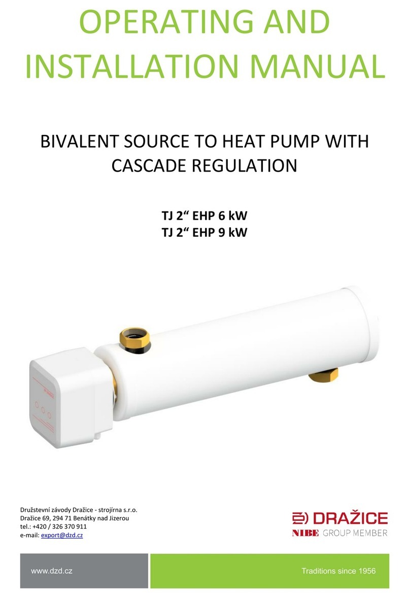 Nibe DRAZICE TJ 2 EHP 6 kW OPERATING AND INSTALLATION Manual