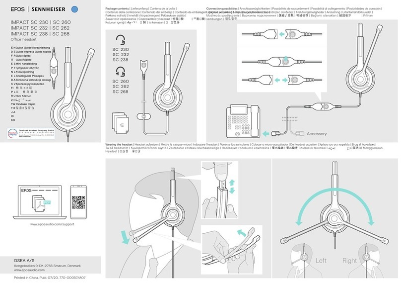 Sennheiser EPOS IMPACT SC 232 quick guide