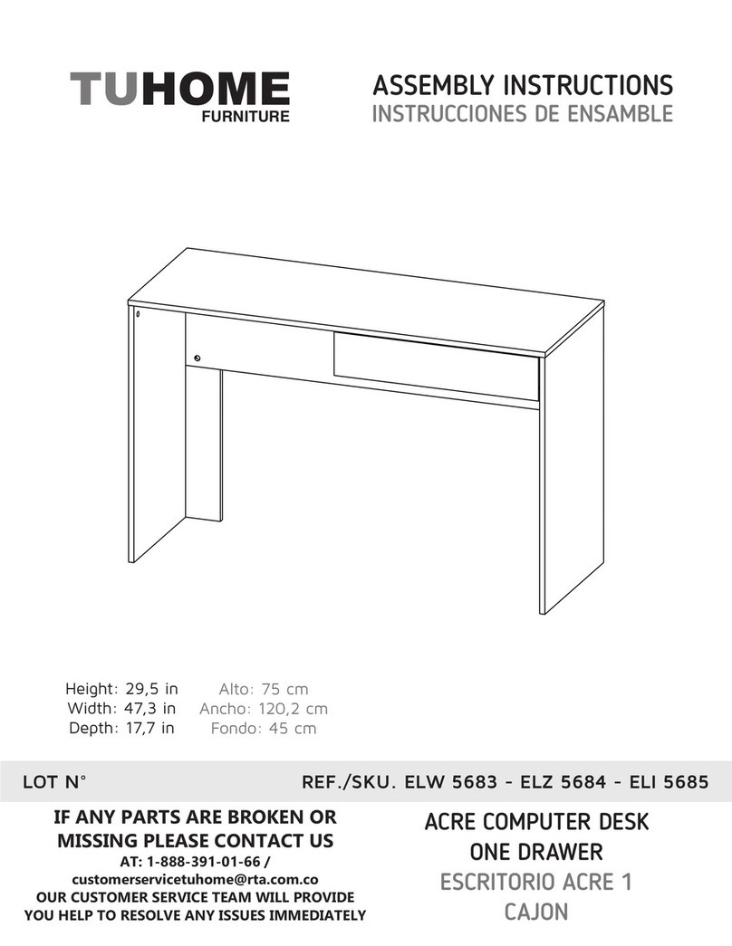 TUHOME Furniture ACRE ELW 5683 Assembly instructions