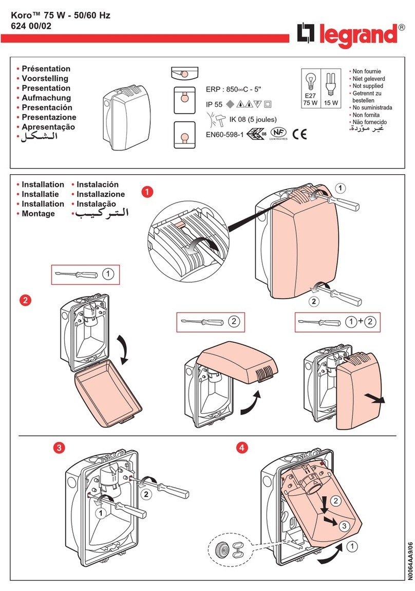 LEGRAND Koro 75 W manual