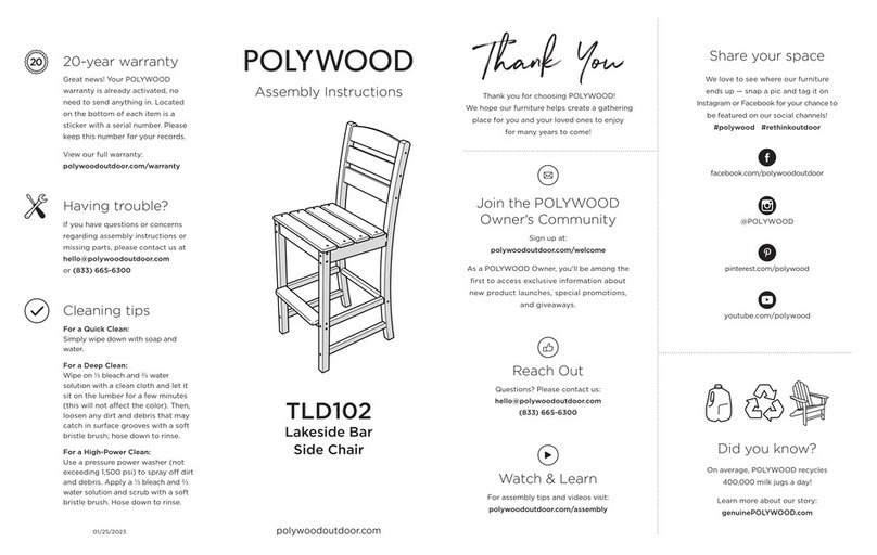 Polywood TLD102 User manual