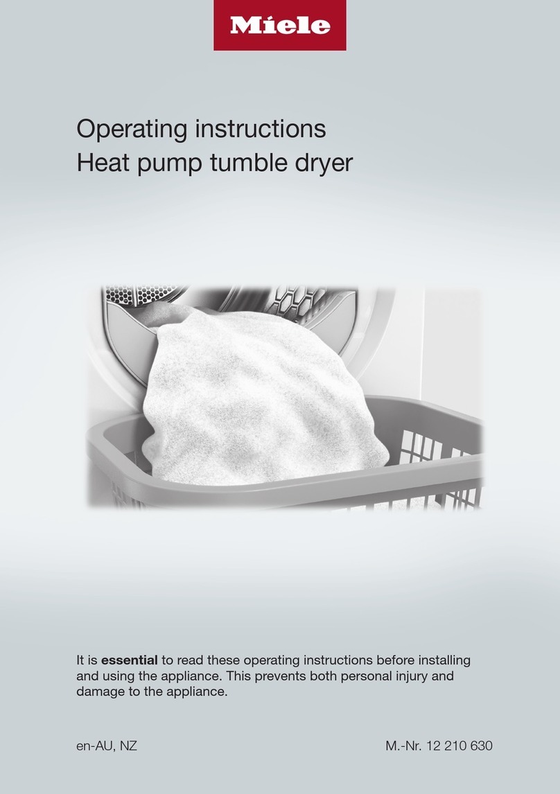 Miele TWD 364 WP User manual