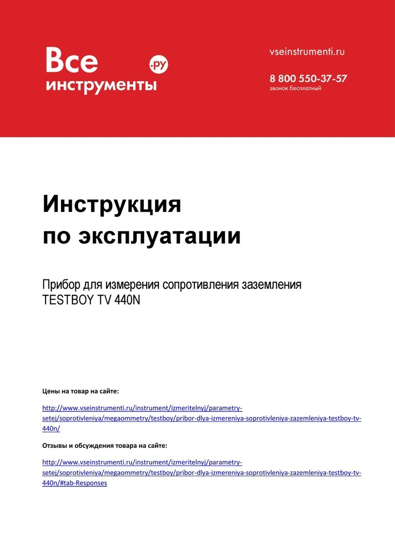 Testboy TV 440N User manual