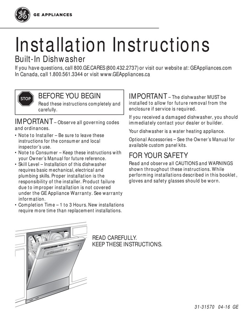 GE GSD3301K00BB User manual