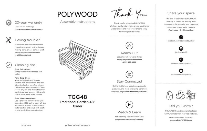 Polywood TGG48 User manual Polywood TGG48 User manual