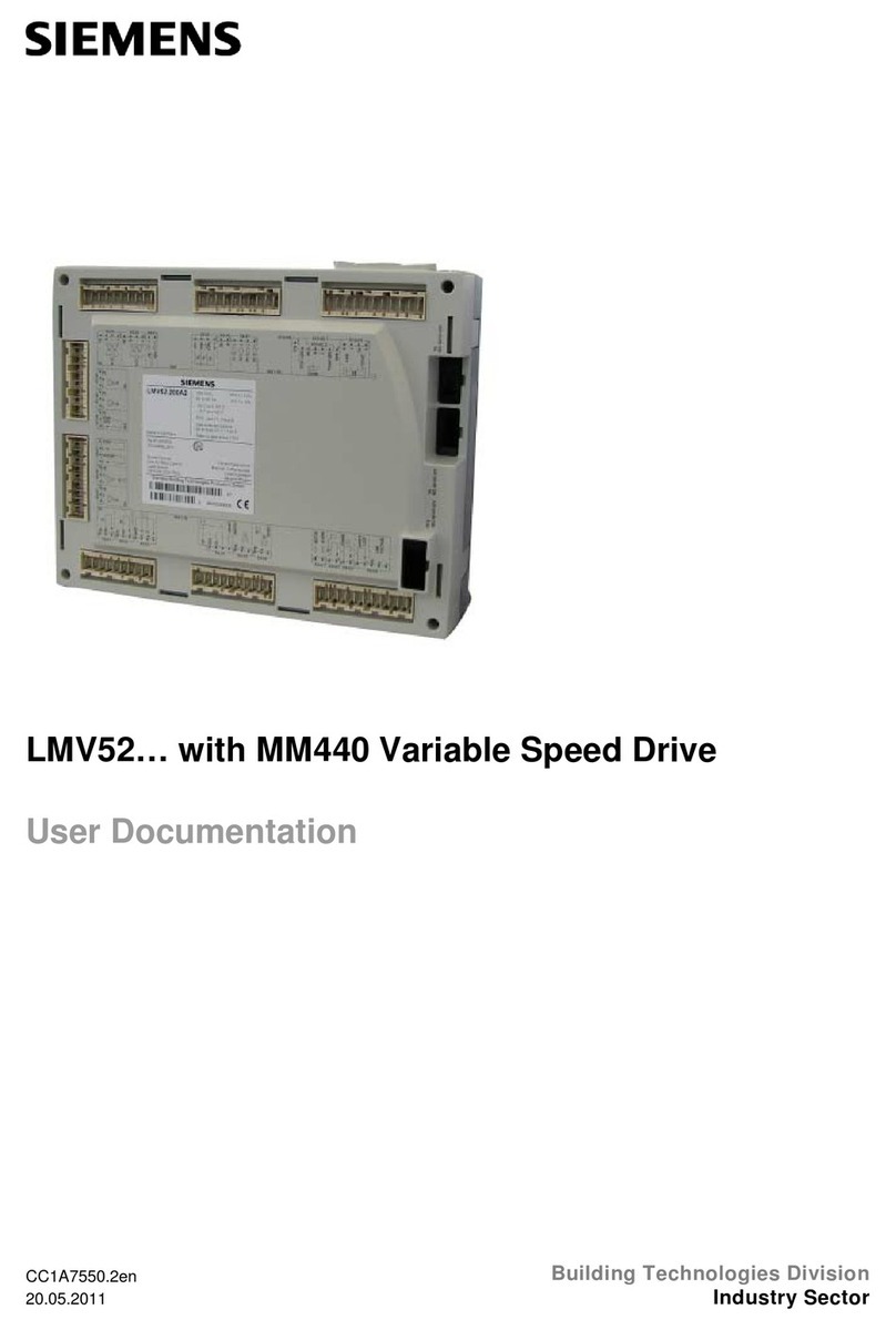 Siemens LMV52 series User documentation Siemens LMV52 series User documentation