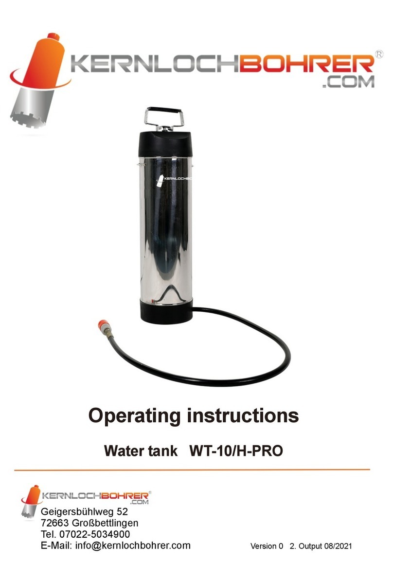 Kernlochbohrer WT-10/H-PRO operating instructions
