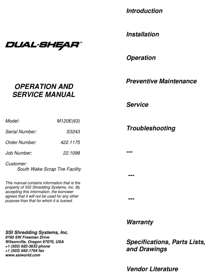 DUAL-SHEAR M120E Operation and service manual DUAL-SHEAR M120E Operation and service manual