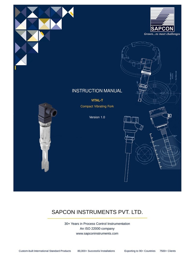 Sapcon VITAL-T instruction manual