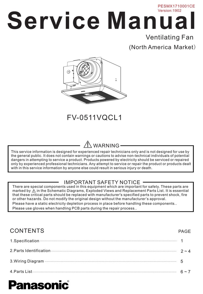 Panasonic FV-0511VQCL1 User manual