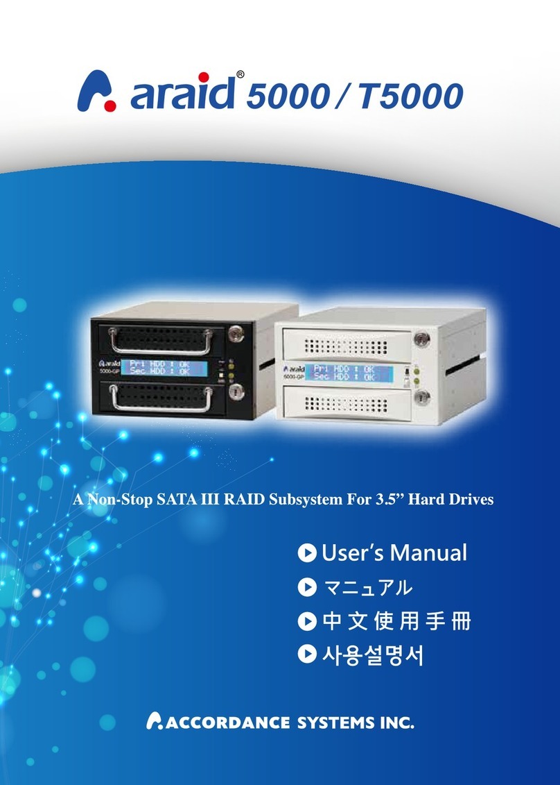Accordance Systems araid 5000 User manual