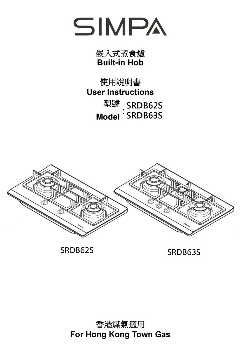 SIMPA SRDB62S User instructions