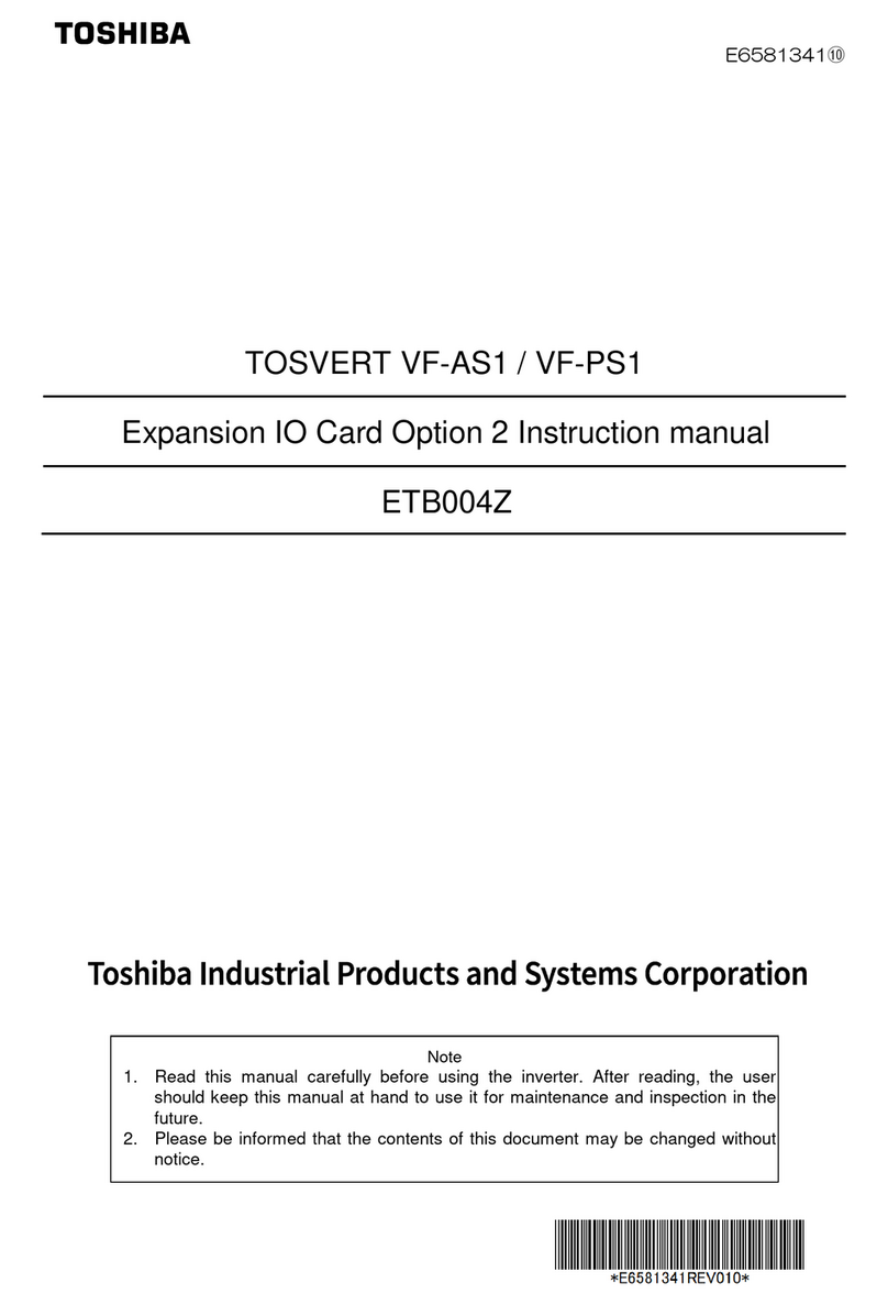 Toshiba TOSVERT VF-AS1 Series instruction manual