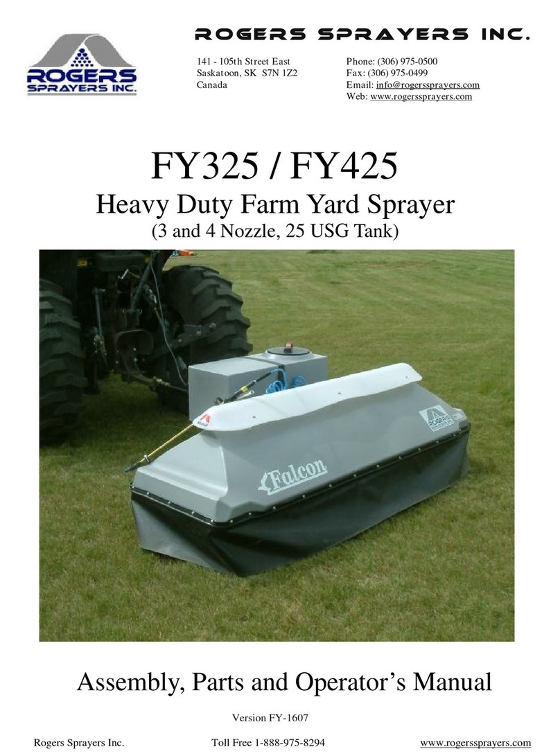 Rogers Sprayers FY325 User manual