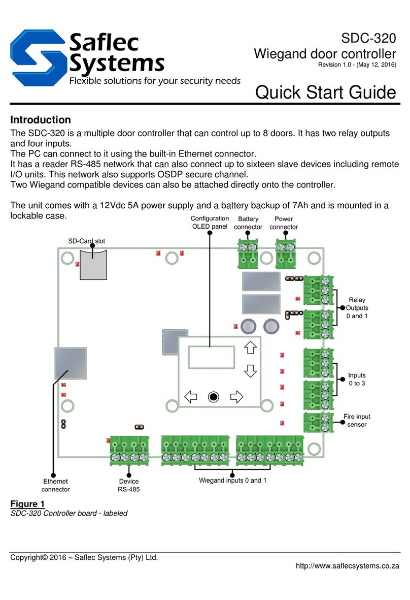 Saflec Systems SDC-320 quick start guide