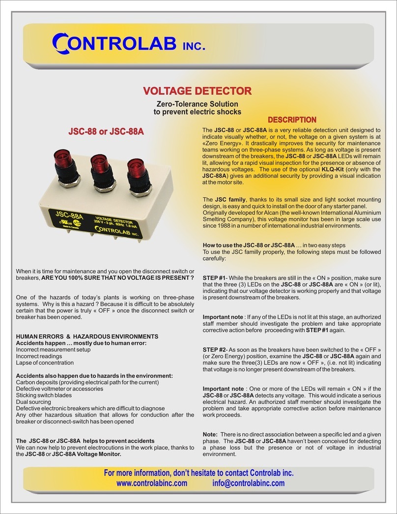 CONTROLAB JSC-88 manual